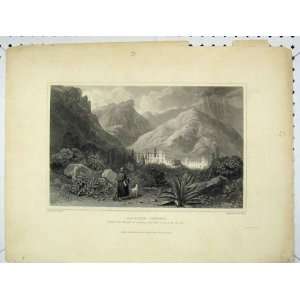   1821 View Capuchin Convent Town Mola Hill Print Heath