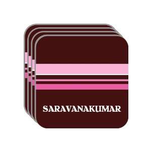   Gift   SARAVANAKUMAR Set of 4 Mini Mousepad Coasters (pink design