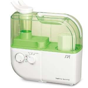   Dual Mist Humidifier with ION Exchange Filter, Green: Home & Kitchen