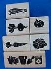   Rubber Stamps Mixed Lot Of A Garden Variety Small Mini Mates ? #12