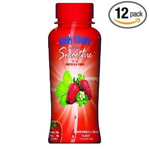 Body Choice Strawberry Smoothie, 16 Ounce Bottles (Pack of 12)  