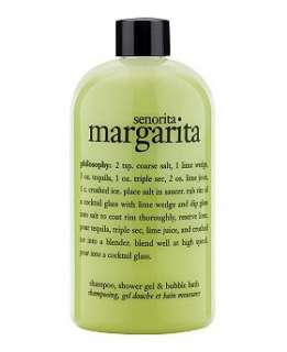 philosophy senorita margarita shampoo, shower gel & bubble bath 480ml 