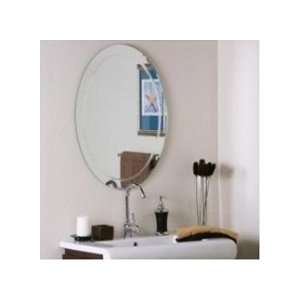  Decor Wonderland SSM1033 Oval Frameless Mirror with 