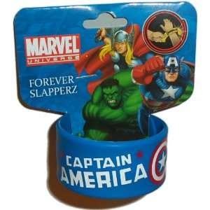 Captain America Slapperz Rubber Slap Band Bracelet  Toys & Games 