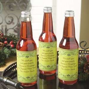  12 Personalized Holiday Wishes Bottle Labels   Tableware 