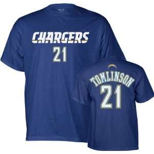 LaDainian Tomlinson Reebok Name and Number San Diego Chargers T Shirt