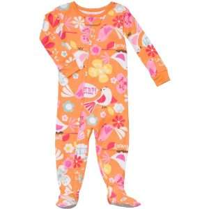   Cotton Knit Tropical Birds Footed Sleeper Pajama (24 Months): Baby