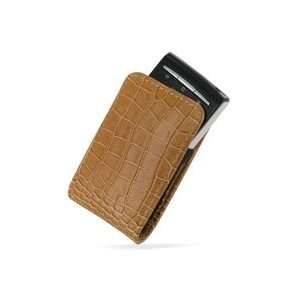   Pouch Type with Belt Clips (Brown/Crocodile Pattern) Electronics