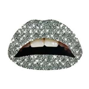  Lips Sticker Temporary Lip Tattoo  Silver Glitter Beauty