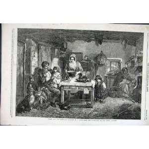   : Home & The Homeless By Faed Fine Art 1856 Old Print: Home & Kitchen