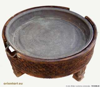 118 cm antik Orient Messing bronze Couchtisch Teetisch Tisch Tablett 