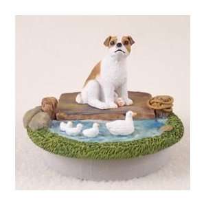  Brown & White Jack Russell Terrier w/Smooth Coat Candle 