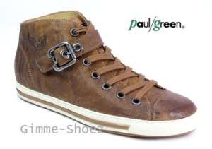 Paul Green Sneaker Boots natur braun Leder NEU 2011  