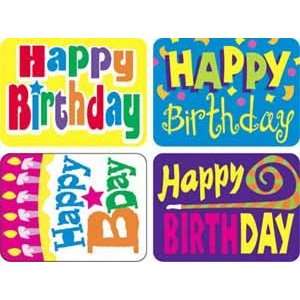  Happy Birthday Applause Stickers Toys & Games