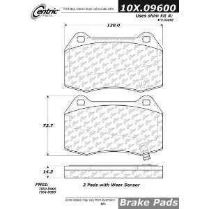  Centric Parts, 102.09600, CTek Brake Pads Automotive