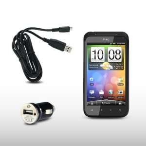  HTC INCREDIBLE S USB MINI CAR CHARGER WITH MICRO USB CABLE 