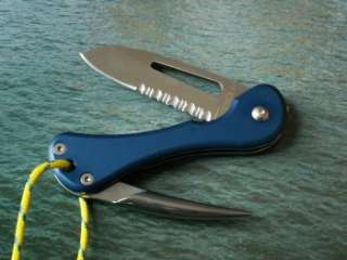 FOX Seglermesser Blau Wellschliff Sailing knife blue  