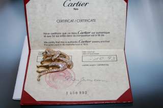 Cartier Panthere Kettenanhänger in Gold Brillanten Zertifikat  Wert 