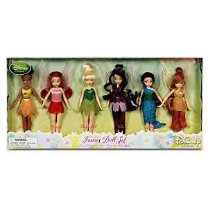  Disney Exclusive Fairies Doll Set   5 H 6 Pack Tinker 