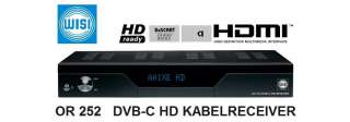 WISI OR252 Topline DVB C HD PVR ready Kabelreceiver  