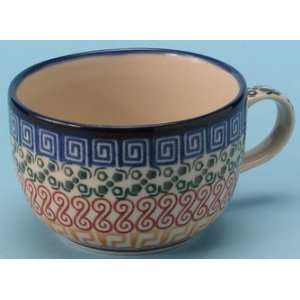 Polish Pottery Tea Cup:  Kitchen & Dining