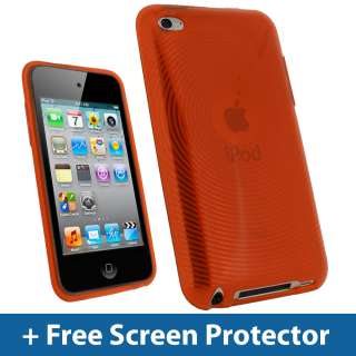 Orange TPU Gel Case for Apple iPod Touch 4th Gen 4G Bumper iTouch Skin 