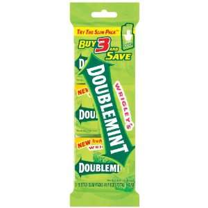 Doublemint Chewing Gum Slim Pack 15 Sticks   20 Pack  