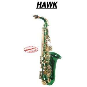  Hawk Colored Student Green Alto Saxophone with Case, WD 
