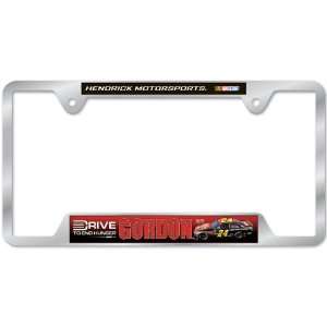  NASCAR Jeff Gordon Metal License Plate Frame: Sports 