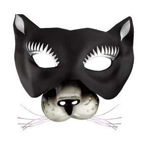  Mardi Gras Black Cat Animal Mask: Toys & Games