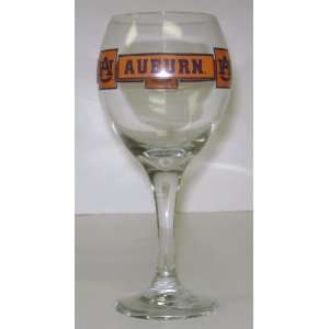  Auburn Tigers 15b Auburn Wineglass