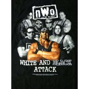  NWO White Black Attack T Shirt Size Large 