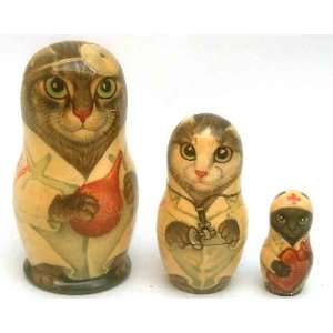  Medical Trio Russian Nesting Cats