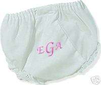 Monogrammed Diaper Cover Bloomers Personalized Gift  