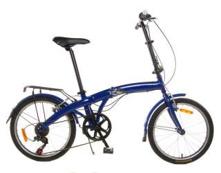 NEW LIGHTWEIGHT ALUMINUM FOLDING BIKE BICYCLE   BLUE  