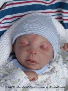 PRECIOUS~DREAMS Preemie OOAK POLYMER CLAY SCULPT Baby Doll by Reborn 