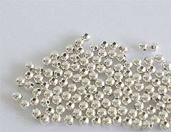TWH Thai Sterling Silver 100 Seed Beads 2 mm.  
