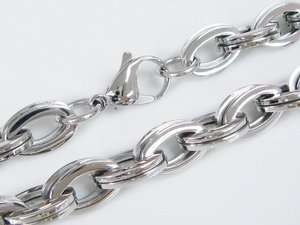 10mm 22 Stainless Steel Cuban Curb Chain Necklace 0dg  
