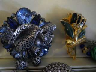 Stunning Vintage Rhinestone jewelry lot~Miriam Haskell~B.S.K.~Vendome 