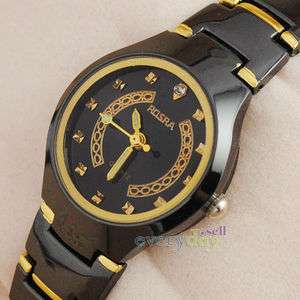   Stainless Steel Lady Vintage Style Womens Quartz Watch Hand Light