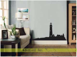 Beautiful Light House Maritime Seaside Wall Art Sticker  