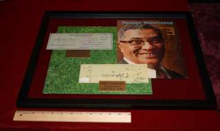 PACKERS Signed VINCE LOMBARDI Check, Actual Handwritten Football PLAY 