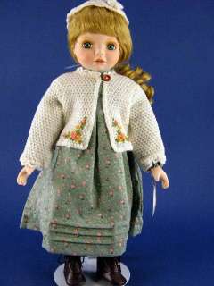 Delton 16 Porcelain Doll Nora w White Knit Sweater Box  