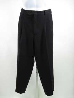  Black Wool Slacks Pants Sz 36  
