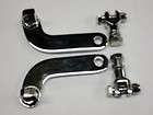 Chrome Footpeg Extensions for Forward Controls Harley Softail Dyna