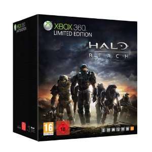 Xbox 360   Konsole 250 GB, silber   Limited Edition inkl. Halo Reach 