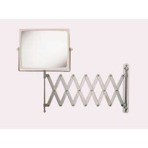 Jerdon Wall Mount Hind Sight Mirror in Chrome/White J2020C at The Home 