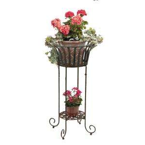 Deer Park Solera 21 In. Metal Plant Stand PL202X at The Home Depot 