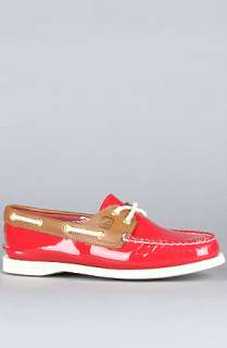 Sperry Topsider The Two Eye Boat Shoe in Red Patent  Karmaloop 