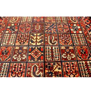 13`x 9` Bakhtiari kheshis Iran Handmade Persian Rug  